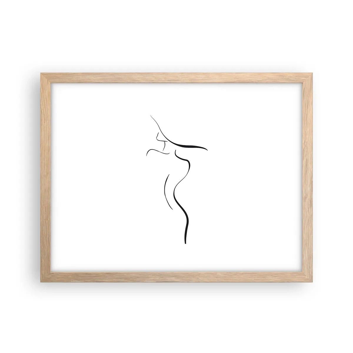 Poster în ramă de stejar deschis - E insesizabilă ca un val - 40x30 cm