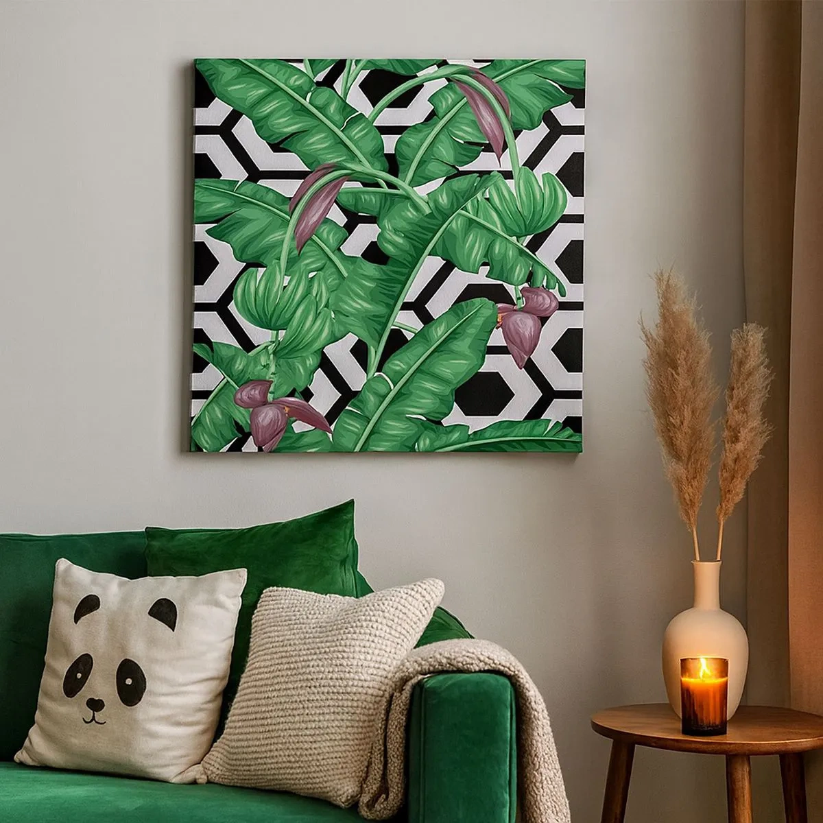 Tablou pe pânză - Compoziție simetrică din natură - 30x30 cm