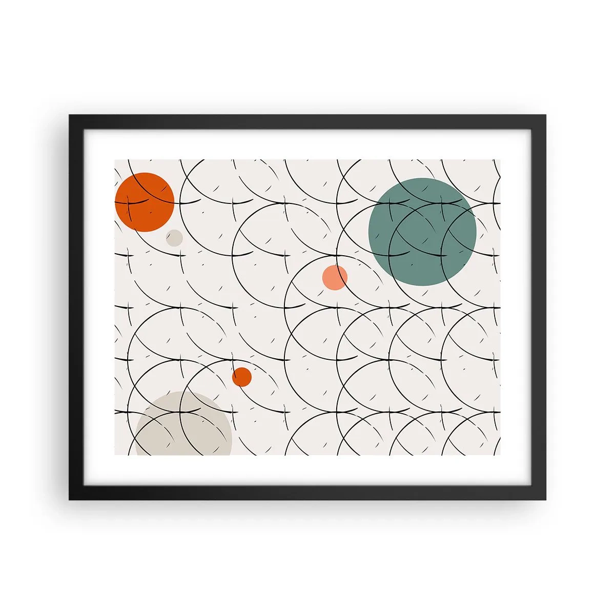 Poster în ramă neagră - În spiritul pop-art - 50x40 cm