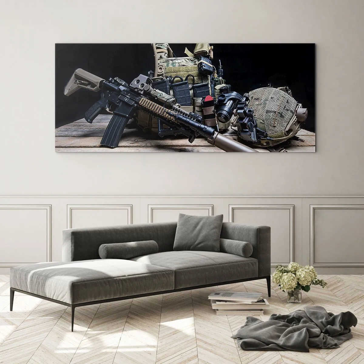 Tablou pe sticlă - Pe loc repaus! - 120x50 cm