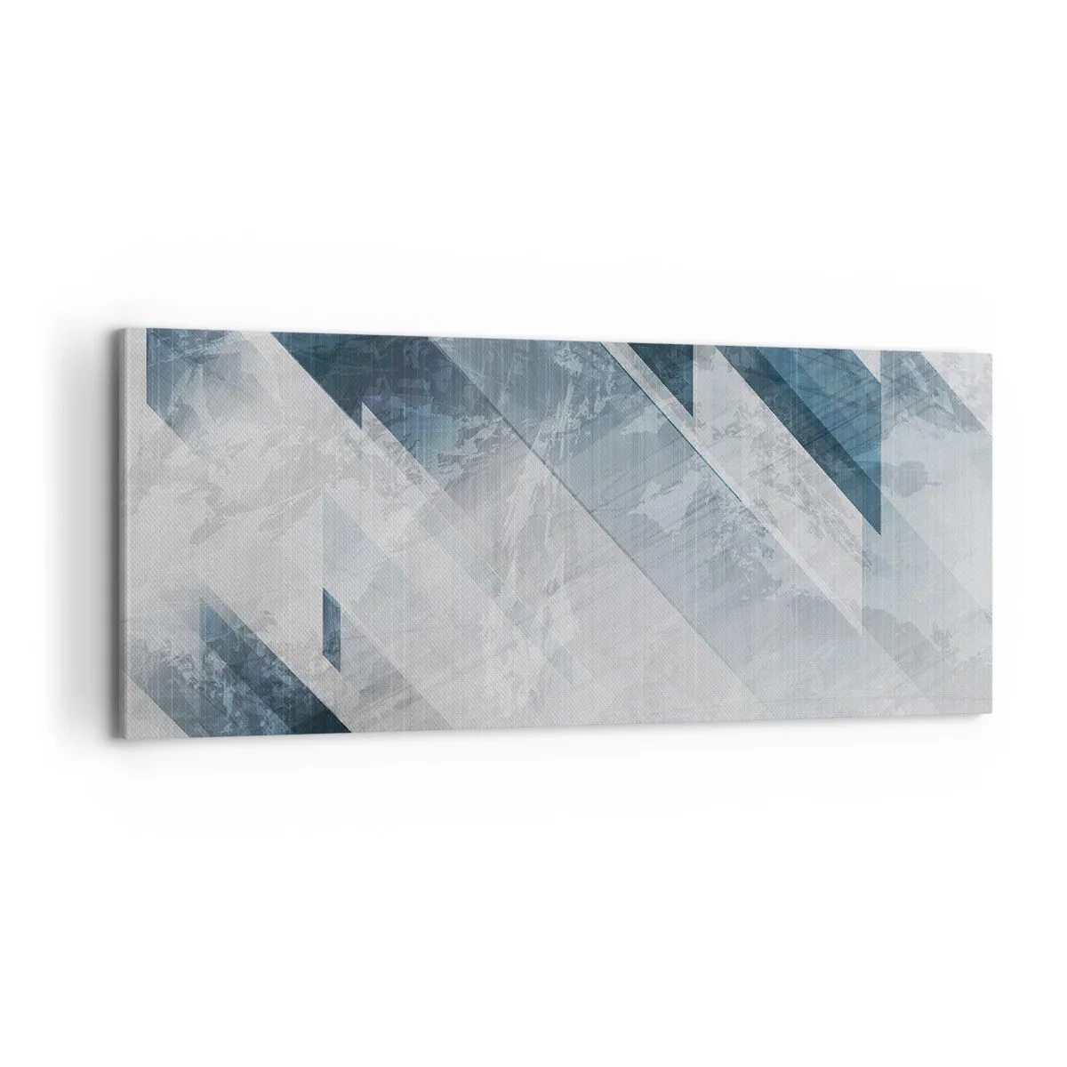 Tablou pe pânză - Compoziția spațială - mișcarea griului - 100x40 cm