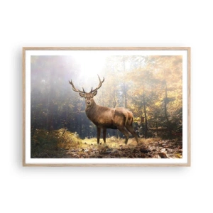 Poster în ramă de stejar deschis - Măreție calmă - 100x70 cm