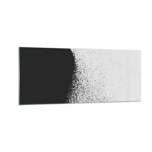 Tablou pe sticlă - Mișcarea particulelor - 100x40 cm