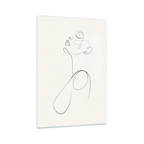 Tablou pe sticlă - Încâlcită în vise - 70x100 cm