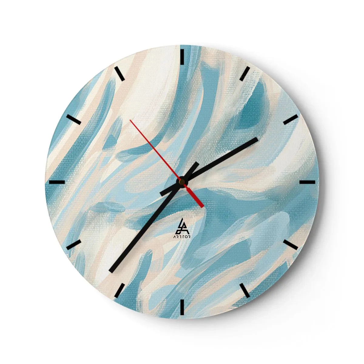 Ceas de perete - Ceas pe sticlă - Brize de primăvară - 40x40 cm