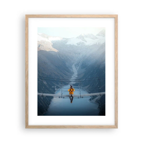 Poster în ramă de stejar deschis - Încântat în suspensie - 40x50 cm