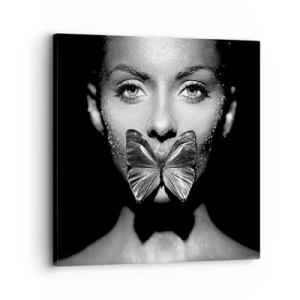 Tablou pe pânză - Sărut de fluture - 30x30 cm