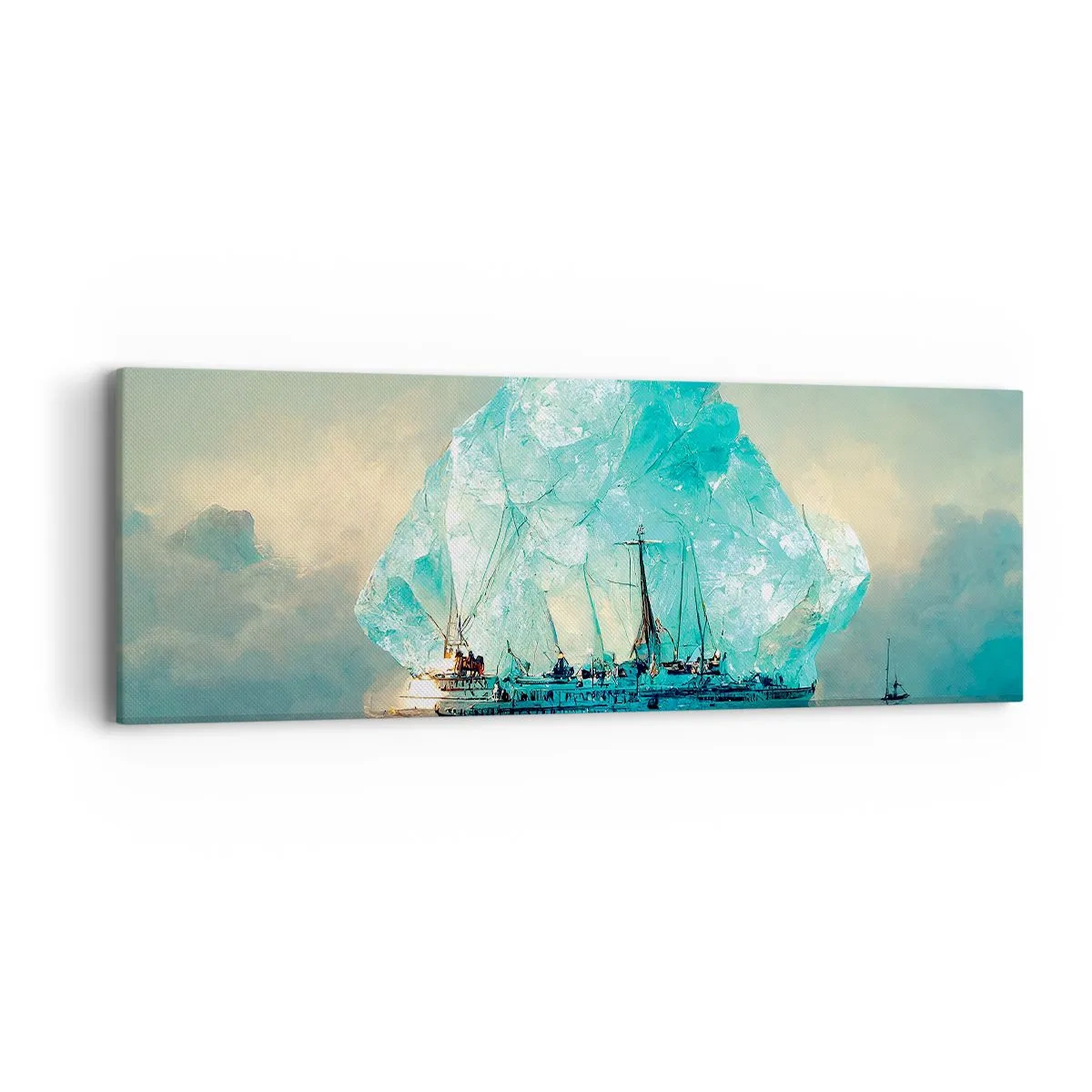 Tablou pe pânză - Diamant arctic - 90x30 cm