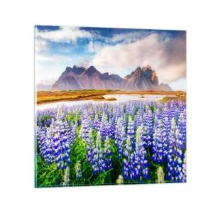 Tablou pe sticlă - Putere și severitate alături de blândețe - 70x70 cm