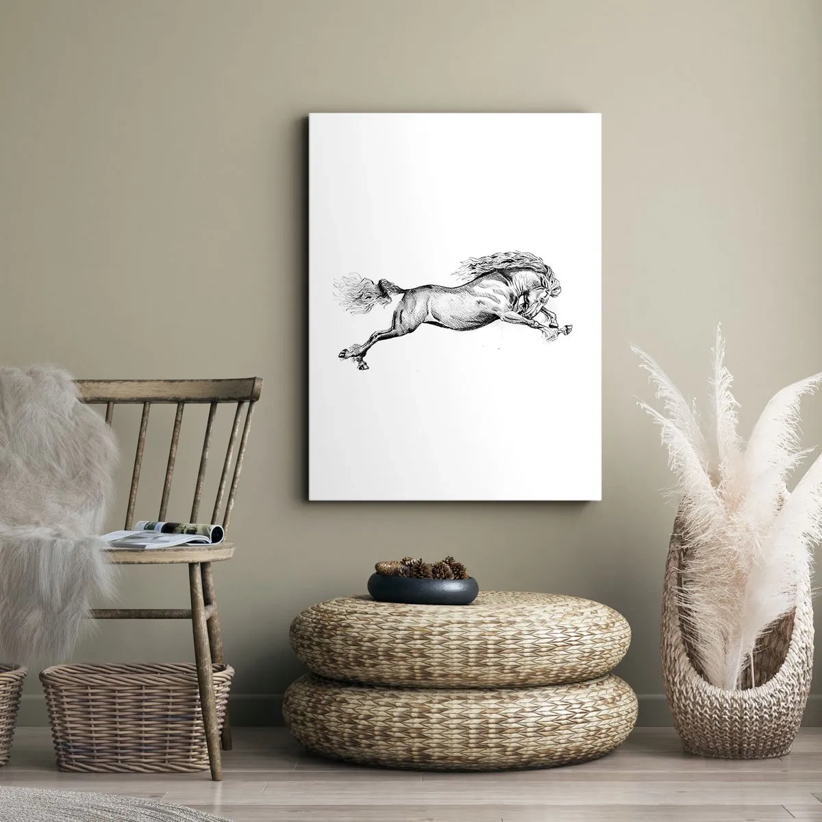 Tablou pe pânză - Oprit din galop - 50x70 cm