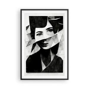 Poster în ramă neagră - Cine ești? - 61x91 cm