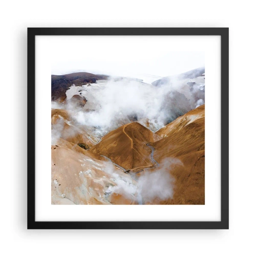 Poster în ramă neagră - Frumusețea sălbatică a Islandei - 40x40 cm