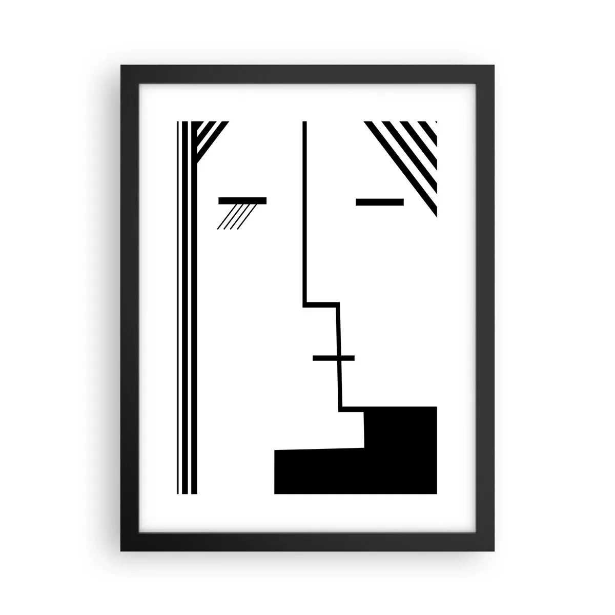 Poster în ramă neagră - Doar un sărut - 30x40 cm