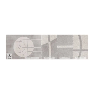 Mostră de Tapet Standard Eco - Circular și drept înainte - Luminos, Minimalist, roată - 100x30 cm