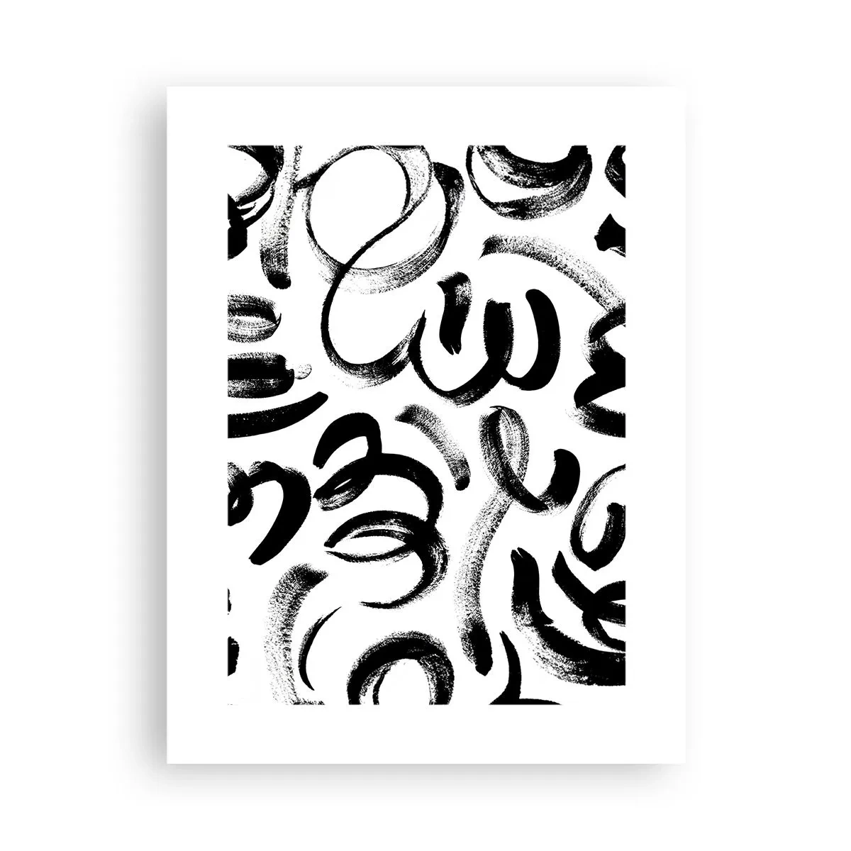 Poster - Negru pe alb - 30x40 cm
