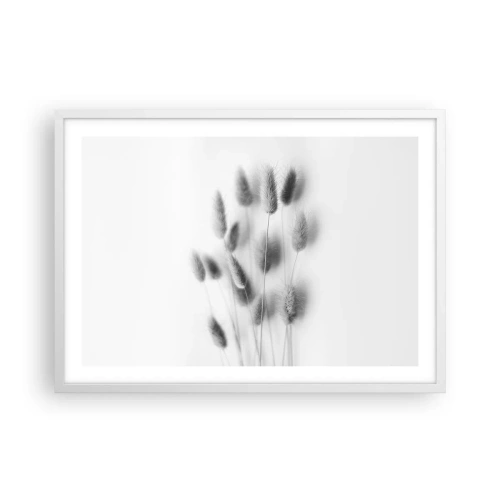 Poster în ramă albă - Pufoșenia ierbii - 70x50 cm