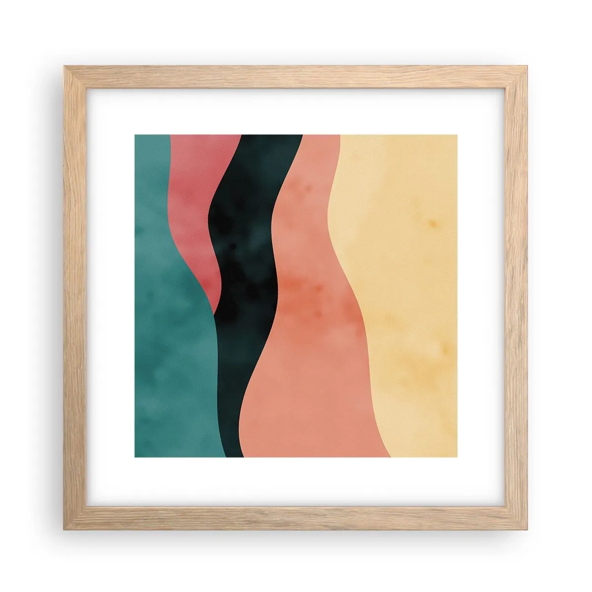 Poster în ramă de stejar deschis - Neconformitate compatibilă - 30x30 cm