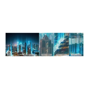Mostră tapet Premium Canvas - Prin Berlin spre cer - Oraș, Arhitectură, Călătorii - 100x30 cm