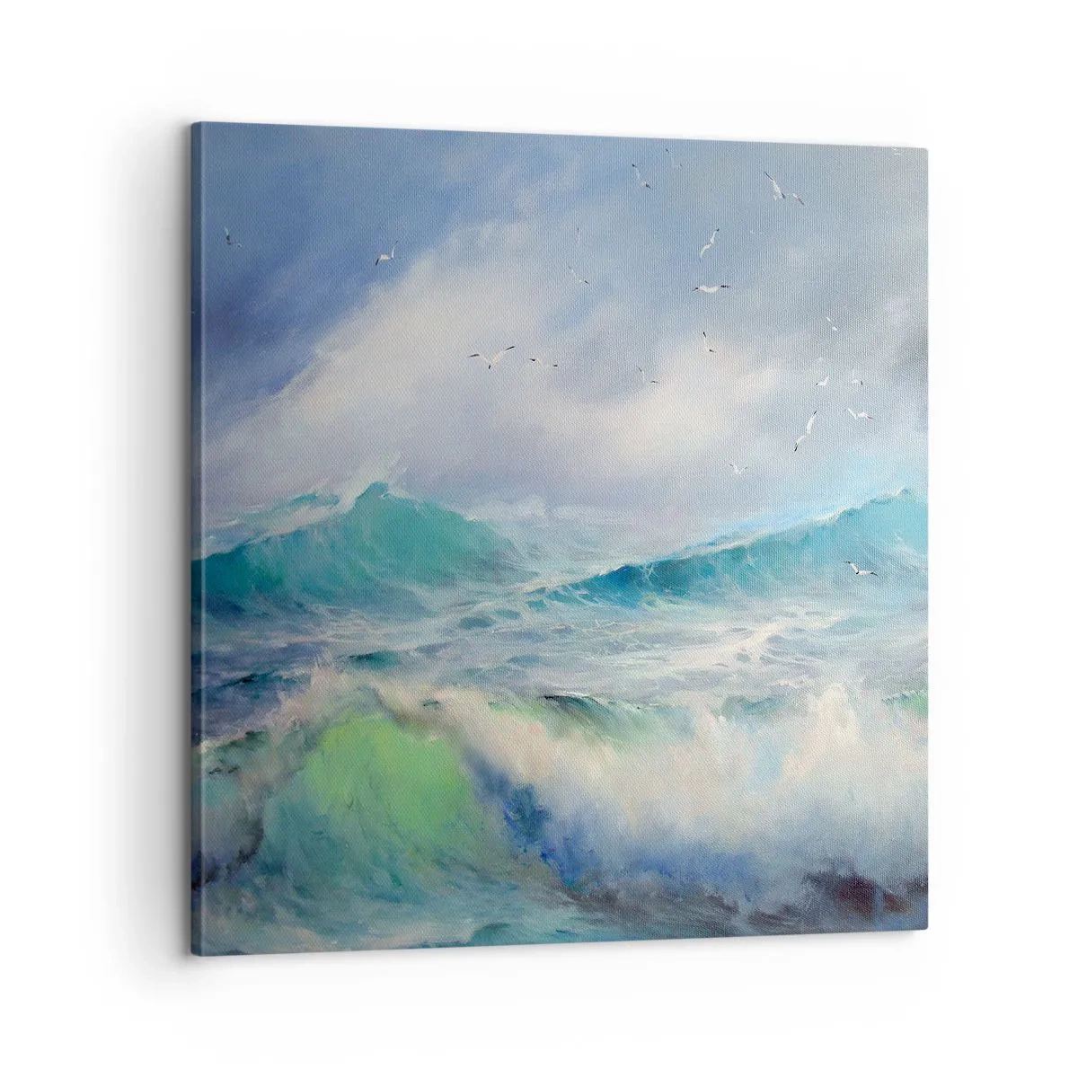 Tablou pe pânză - Vârtejul a gemut de triumf... - 60x60 cm