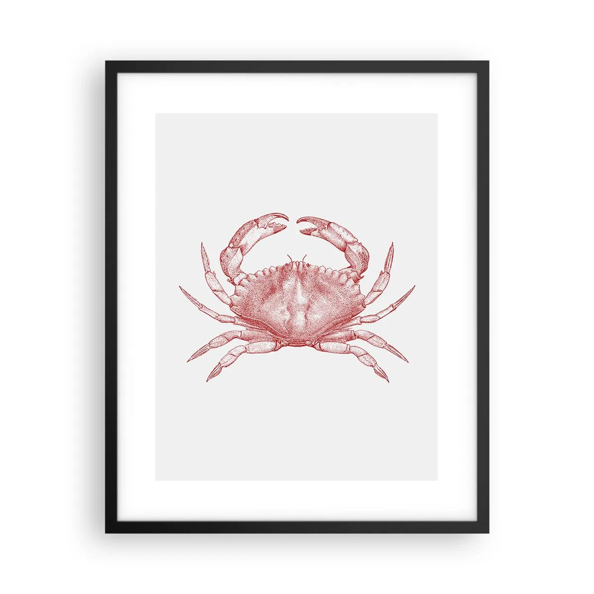 Poster în ramă neagră - Crab peste crabi - 40x50 cm