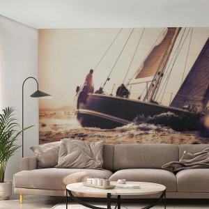 Tapet Autoadeziv Deluxe Sticker - Pânzele sunt gata - Iaht, Mare, navigație - 350x256 cm