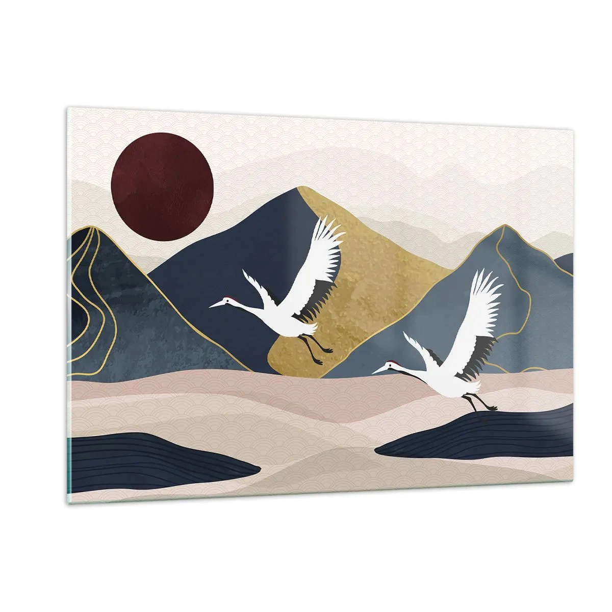 Tablou pe sticlă - Și ziua a zburat din nou - 120x80 cm