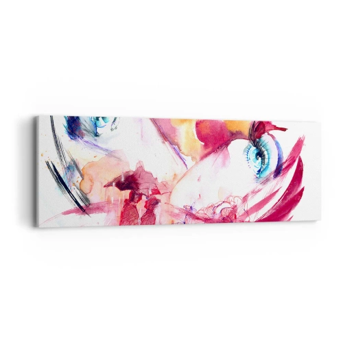 Tablou pe pânză - În apropiere, lumea înflorește - 90x30 cm