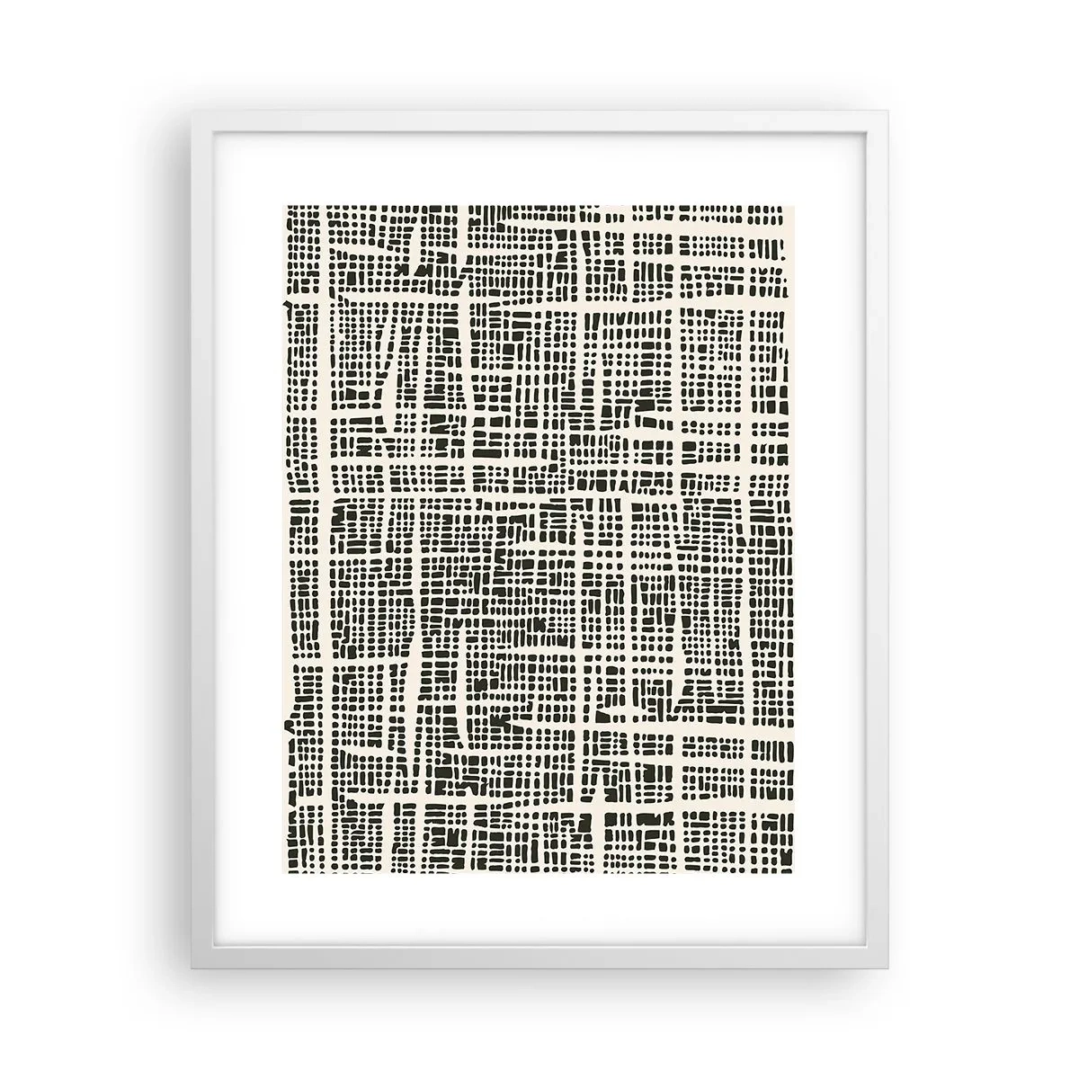 Poster în ramă albă - O compoziție țesută - 40x50 cm