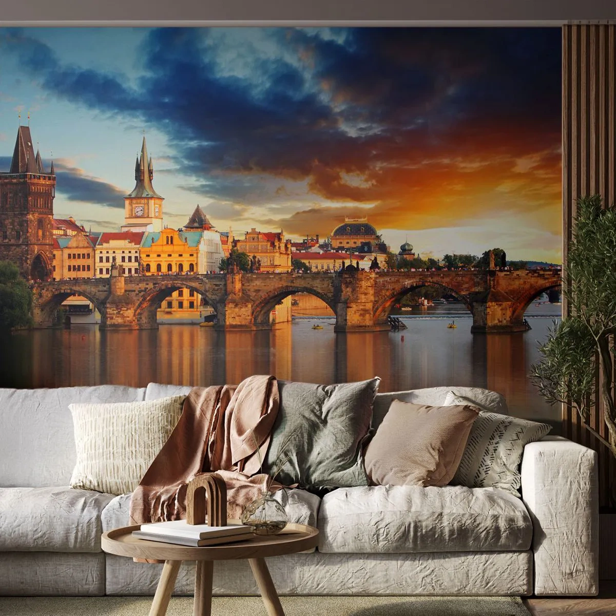 Tapet Premium Canvas - Frumoasă pentru veacuri - Oraș, Praga, Republica Ceha - 300x210 cm