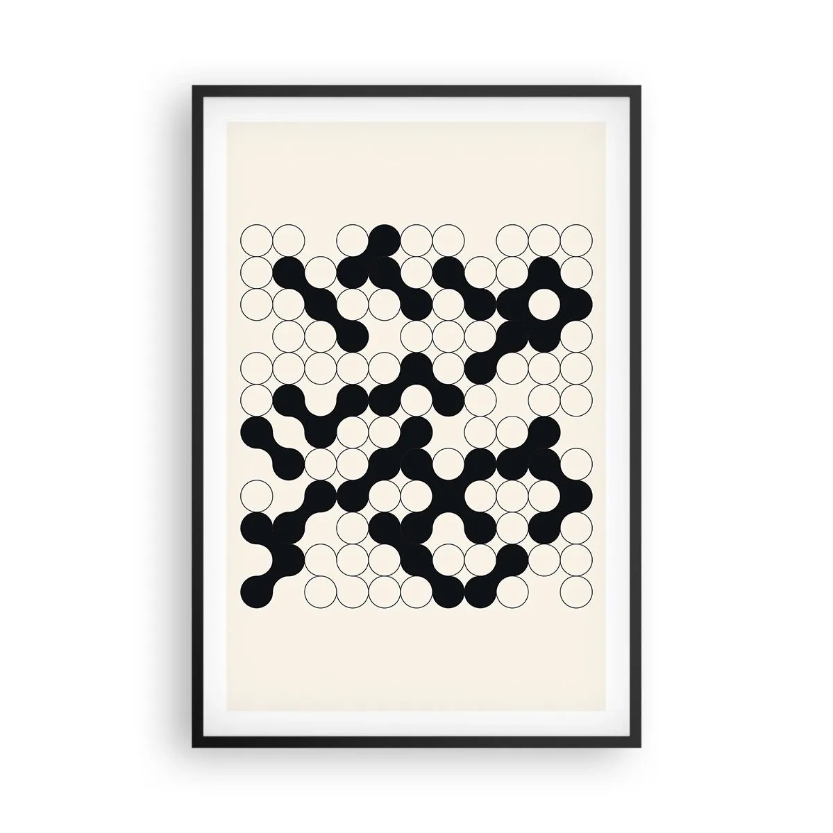 Poster în ramă neagră - Joc chinezesc - o variație - 61x91 cm