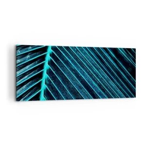 Tablou pe pânză - Textura verdelui - 100x40 cm