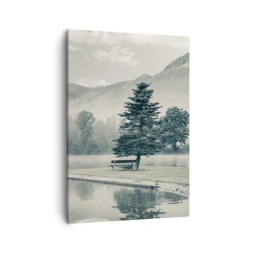 Tablou pe pânză - Lacul încă doarme - 50x70 cm