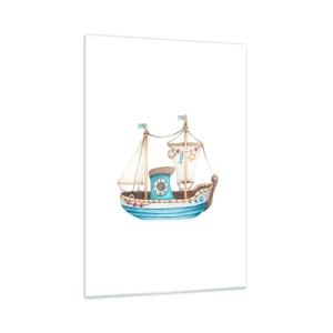 Tablou pe sticlă - Ahoy aventura! - 70x100 cm