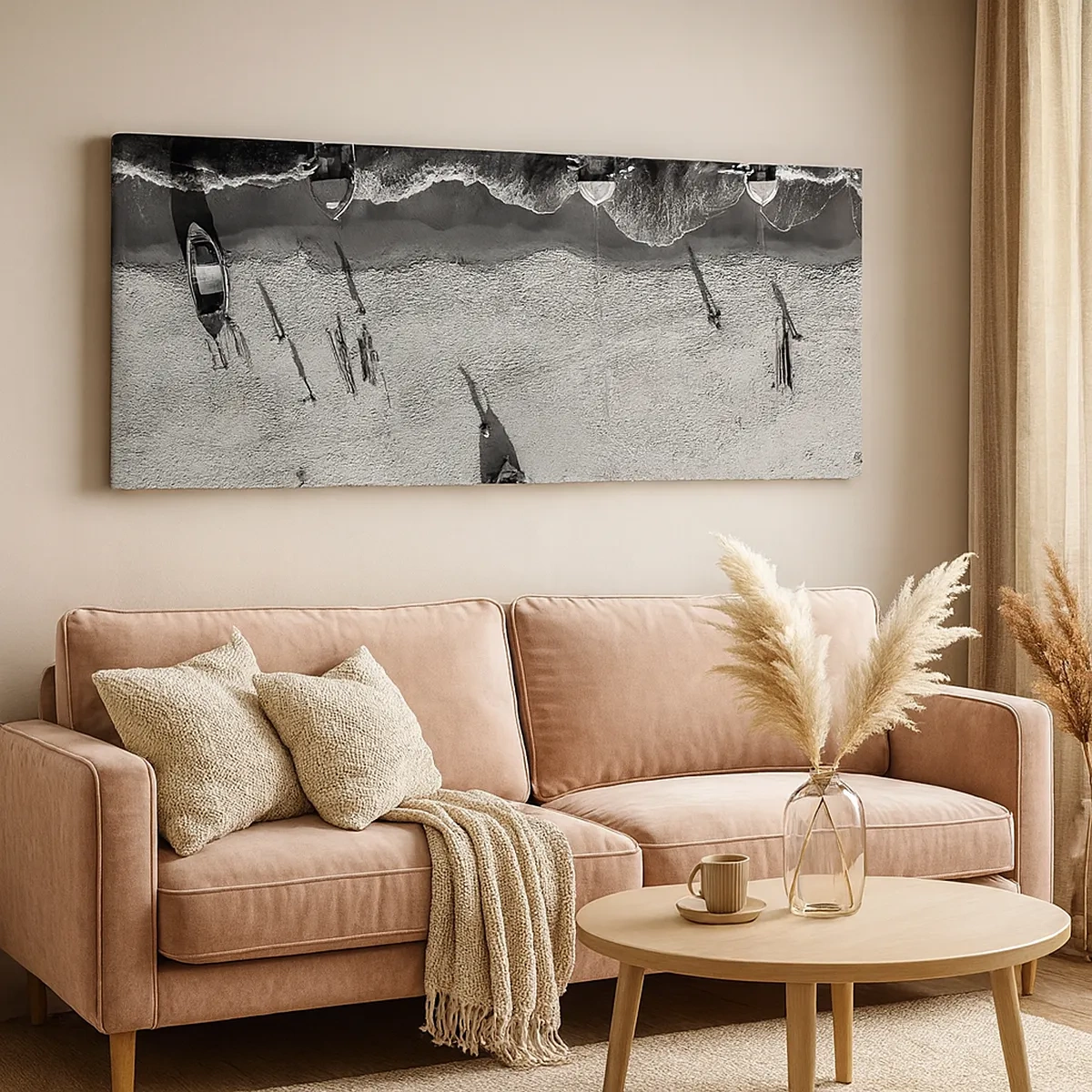 Tablou pe pânză - Tot pe țărm... - 30x30 cm