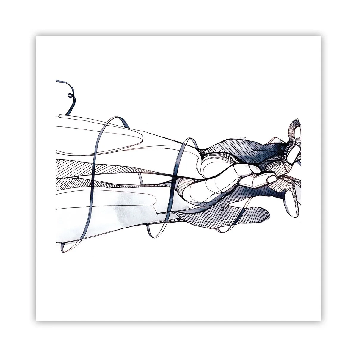 Poster - Un studiu al atingerii - 50x50 cm
