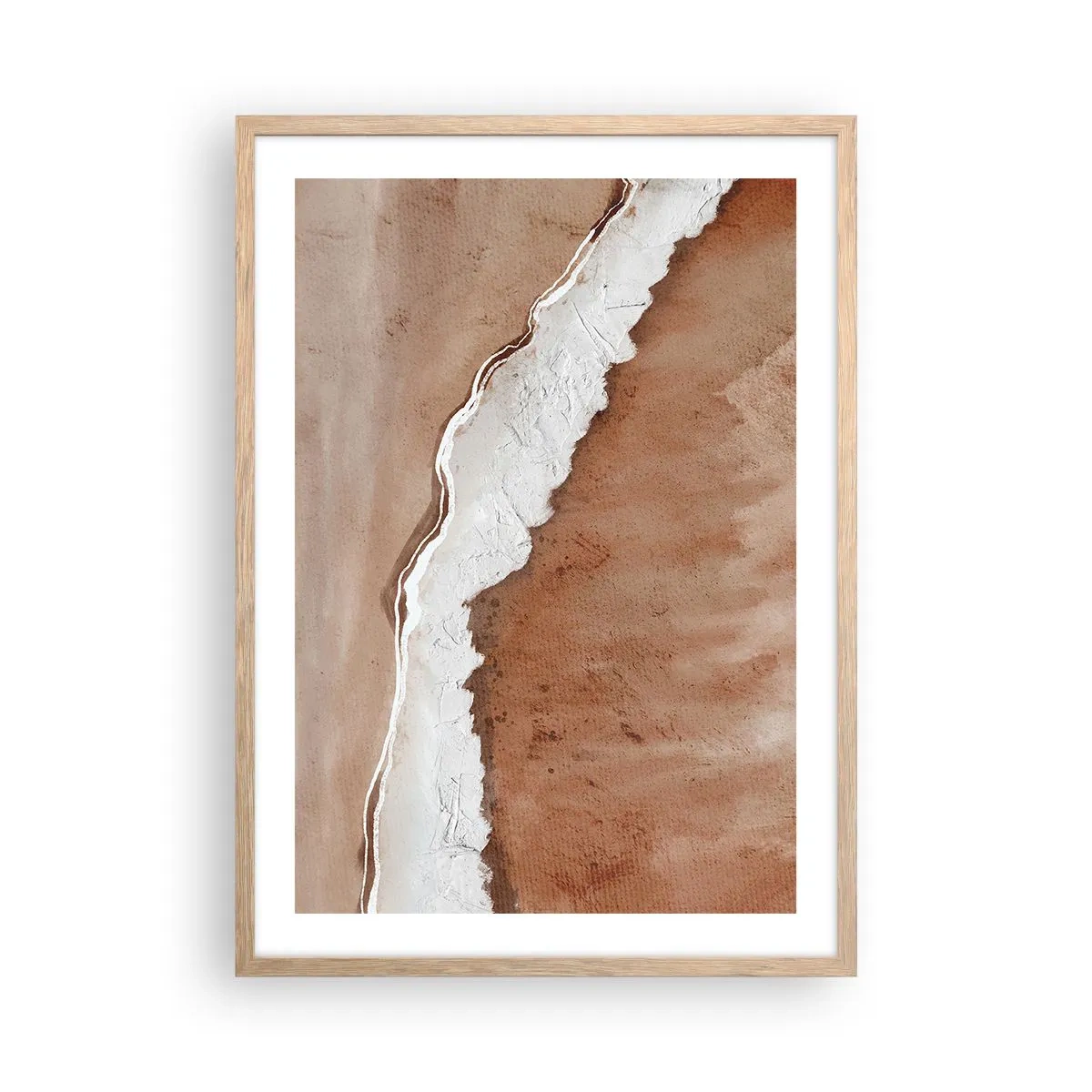 Poster în ramă de stejar deschis - În culorile pământului - 50x70 cm