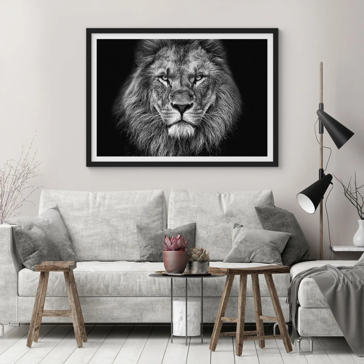 Poster în ramă neagră - În ținuta de încoronare - 70x50 cm