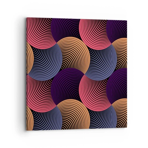 Tablou pe pânză - Într-un ritm de cerc - 70x70 cm