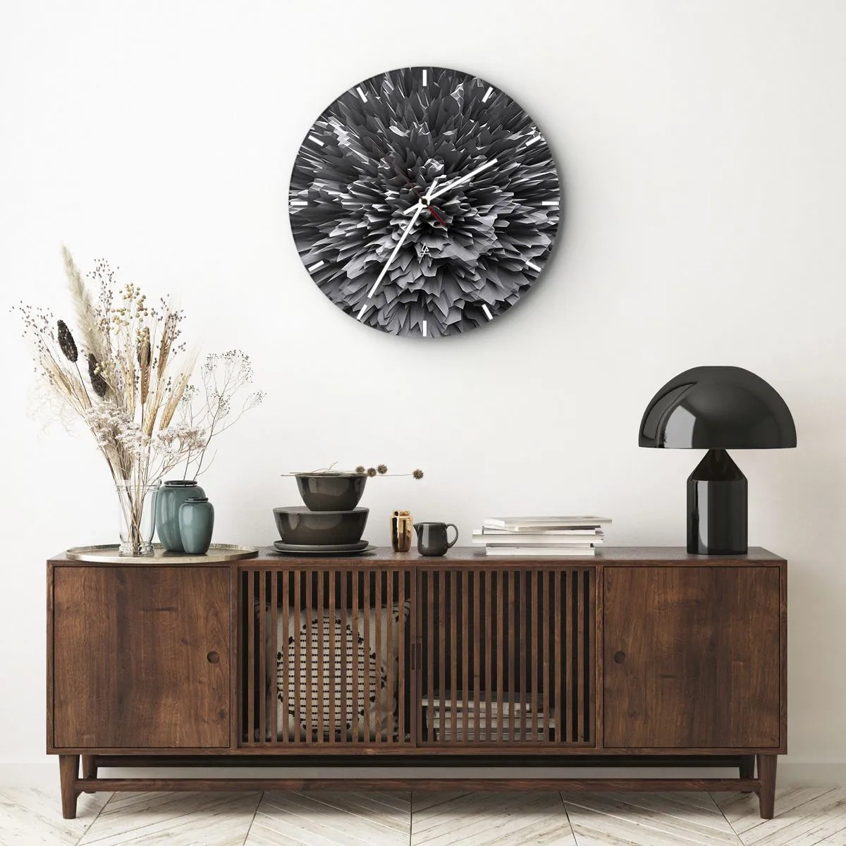 Ceas de perete - Ceas pe sticlă - Mai ascuțit nu se poate - 40x40 cm