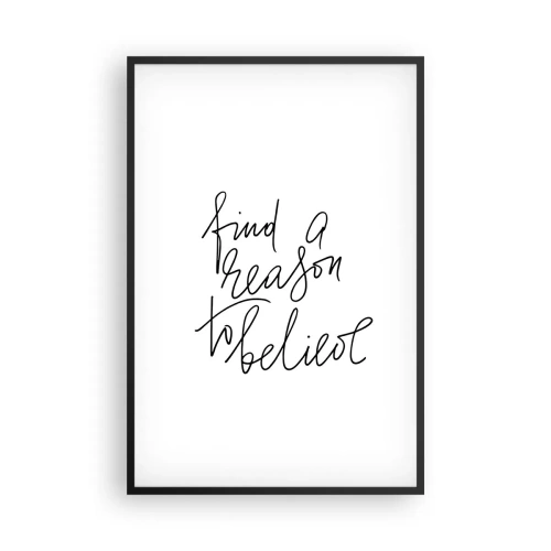 Poster în ramă neagră - Este posibil - 61x91 cm