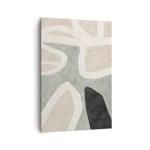 Tablou pe pânză - Compoziție cu motiv negru - 70x100 cm