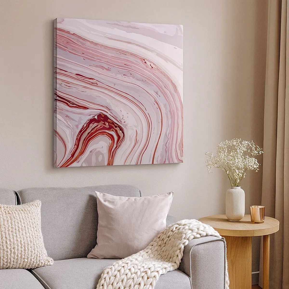 Tablou pe pânză - Drept înainte, apoi dreapta jos - 30x30 cm