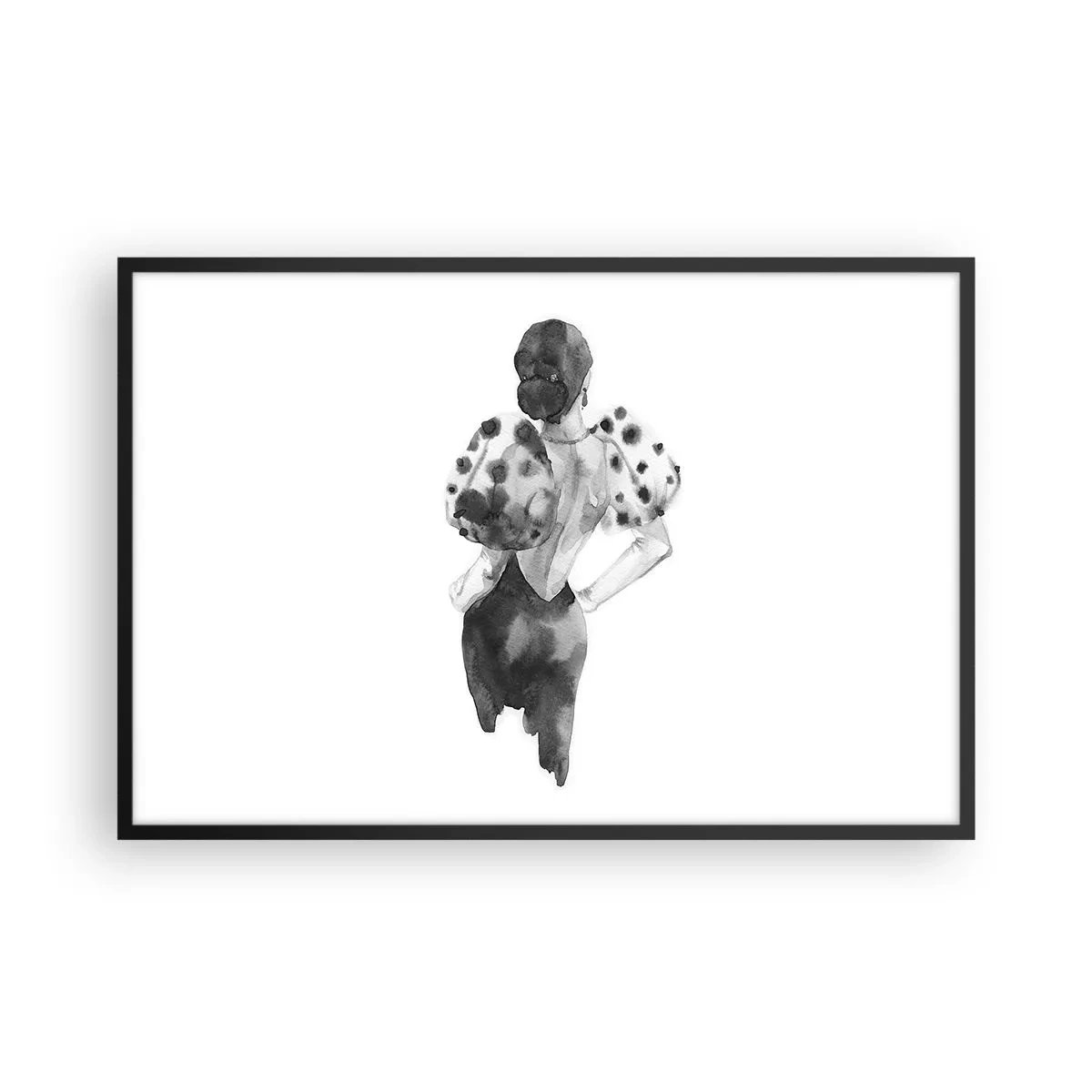 Poster în ramă neagră - A trecut chiar pe lângă noi - 91x61 cm
