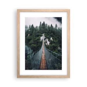 Poster în ramă de stejar deschis - Numai pentru vulturi - 30x40 cm