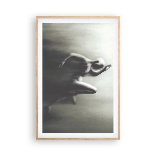 Poster în ramă de stejar deschis - De neoprit - 61x91 cm