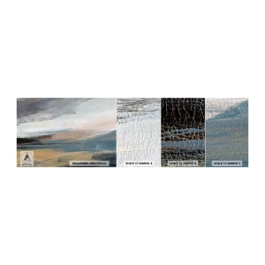 Mostră de Tapet Standard Eco - Abstracție: peisaj nordic - Bucată, Abstracția, Minimalism - 100x30 cm