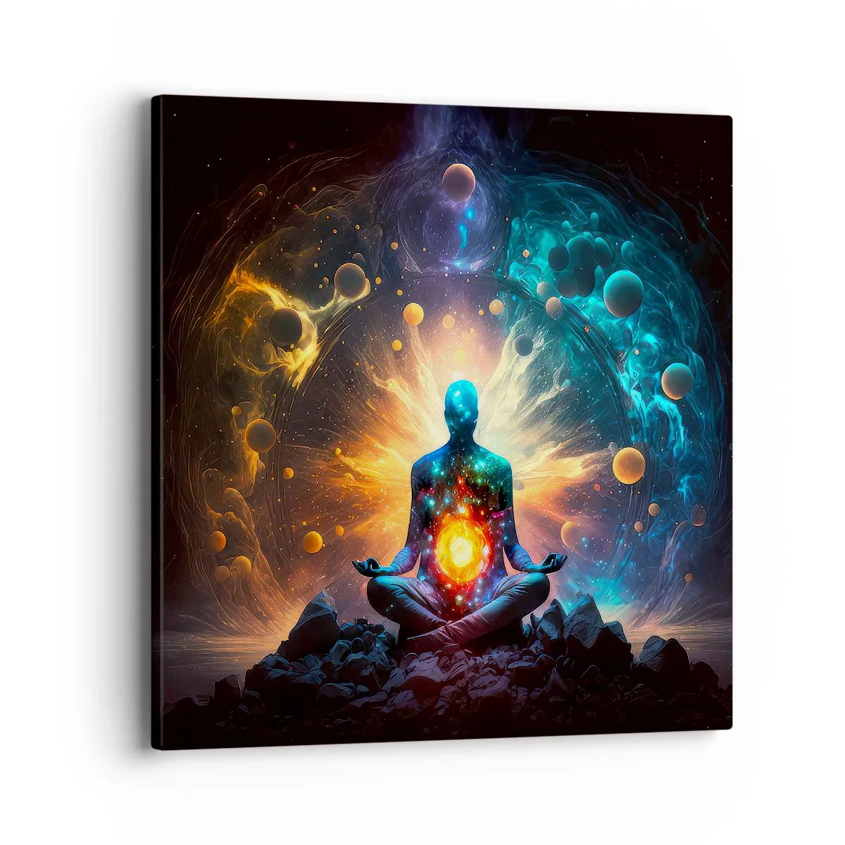 Tablou pe pânză - Liniște cosmică - 40x40 cm