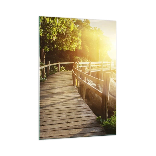 Tablou pe sticlă - O altă curbă, o altă minune - 50x70 cm