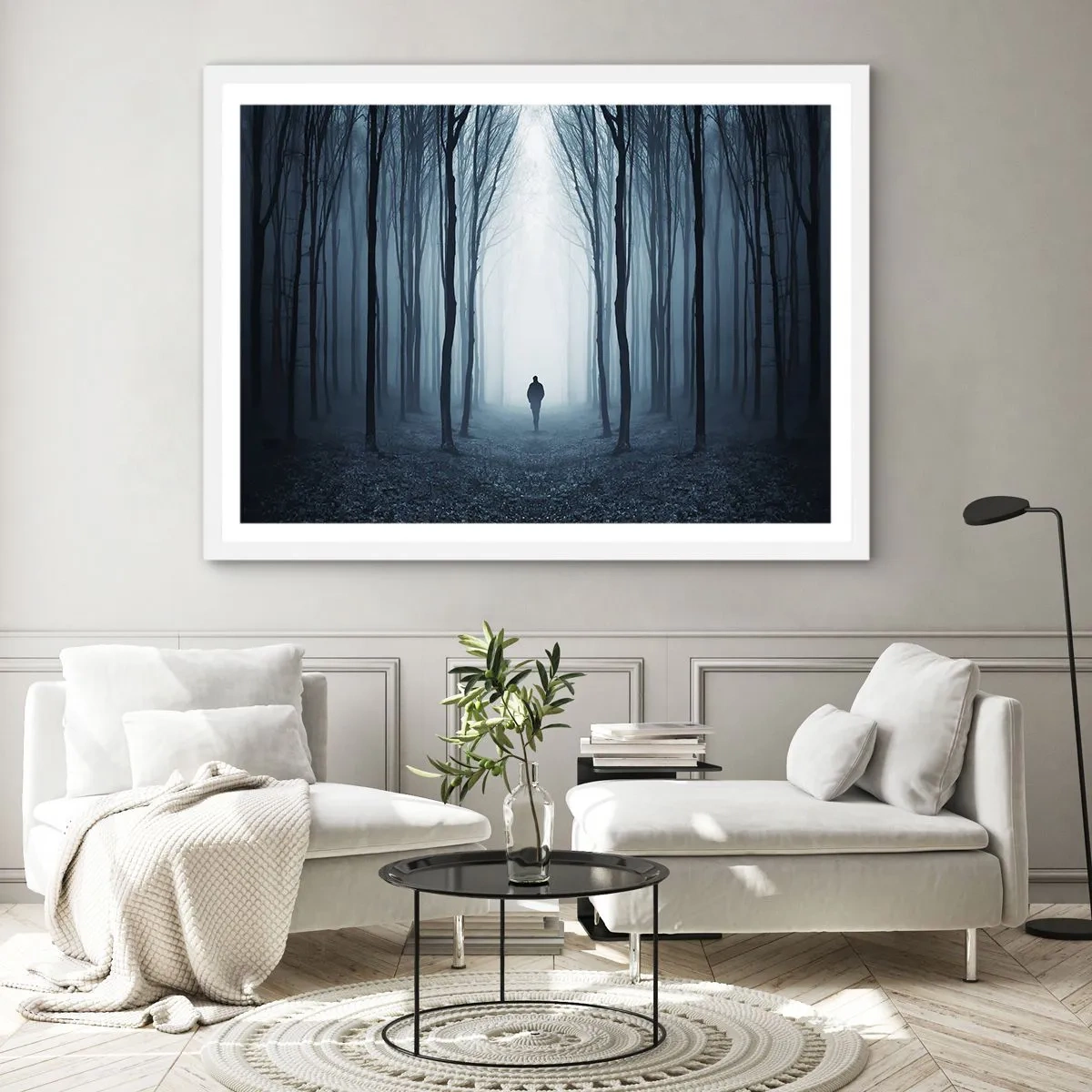 Poster în ramă albă - Și totul este simplu și clar - 100x70 cm