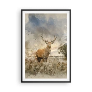 Poster în ramă neagră - Demnitate - putere - măreție - 61x91 cm